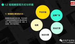 短视频平台变现方式分别有什么,多元化盈利模式解析